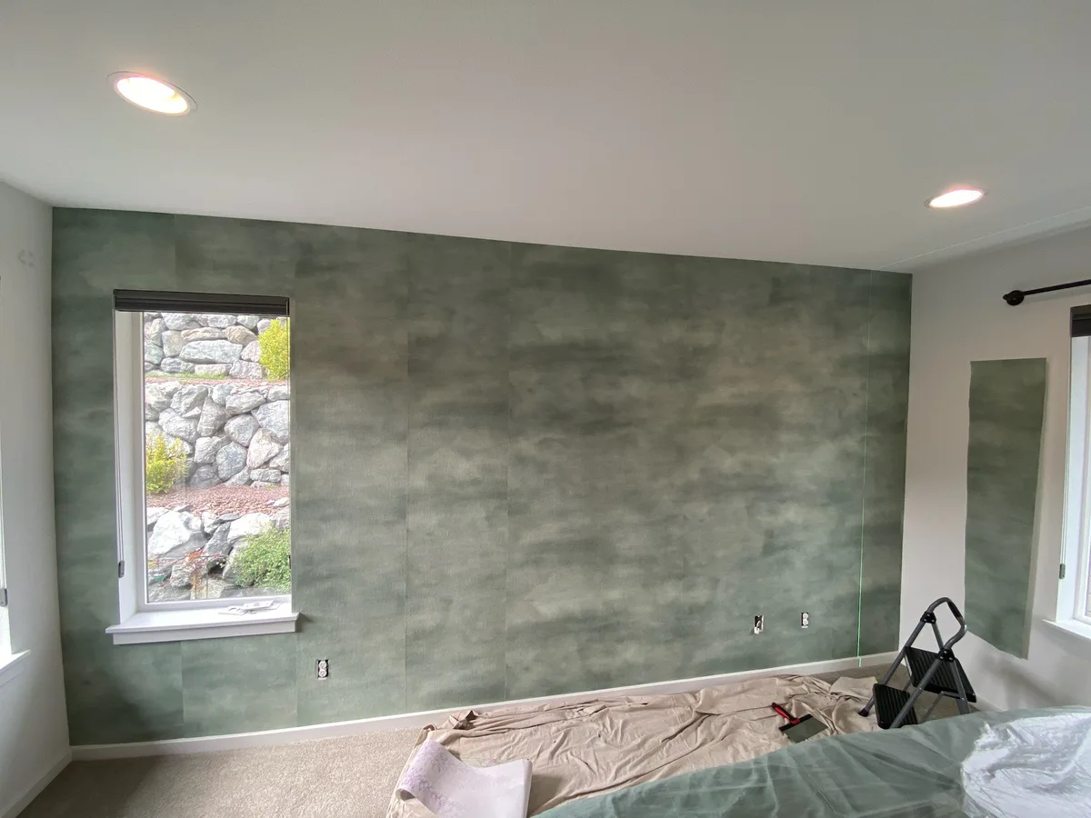 Wallpaper installation process